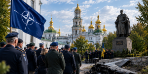 Делегация Военного комитета НАТО посетила Киево-Печерскую лавру в ходе визита в Киев