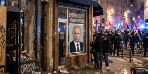🇫🇷 Париж охвачен протестами: на фоне погромов внимание привлек магазин с изображением Путина